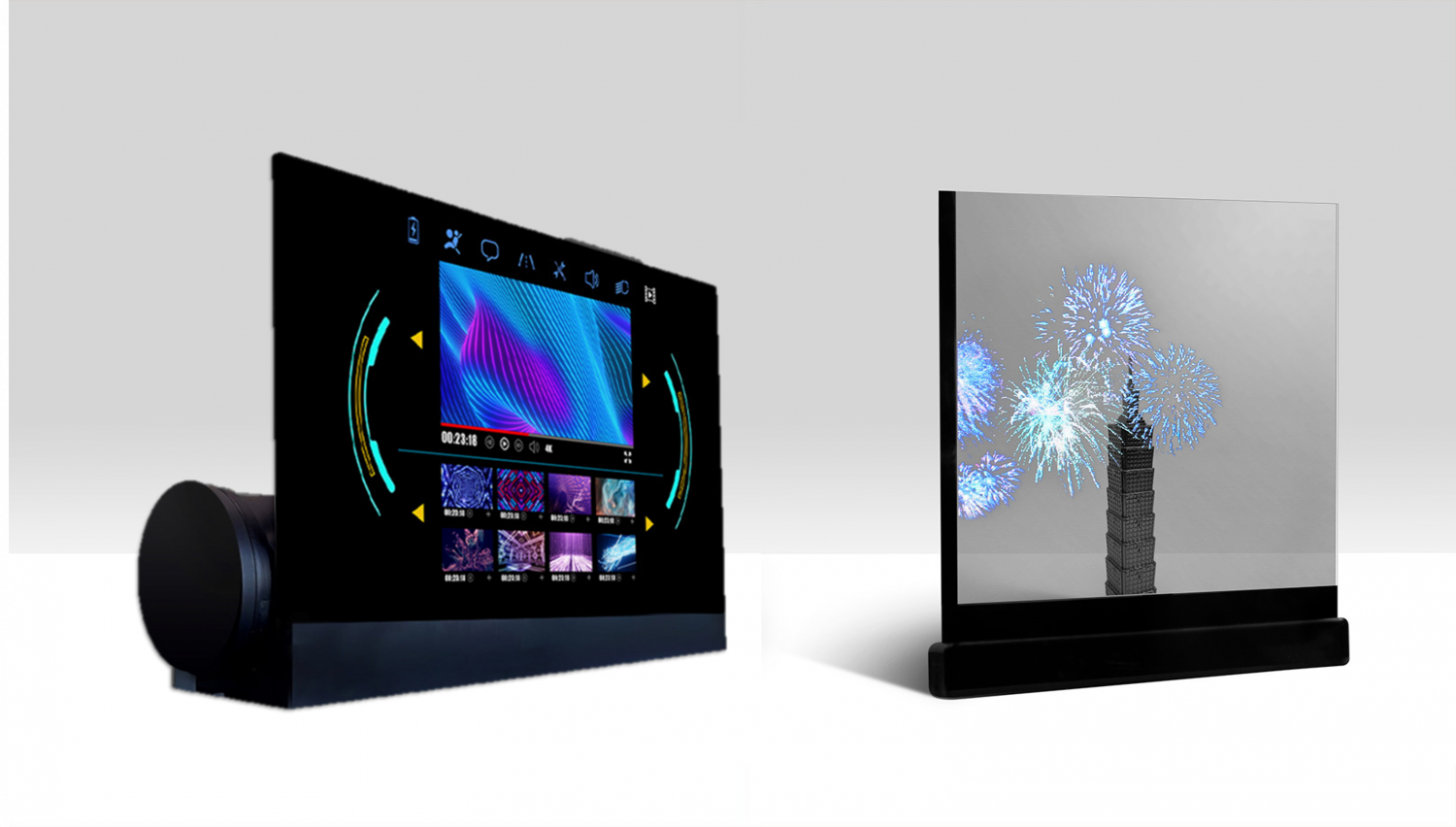 可卷式、折迭性、高透明